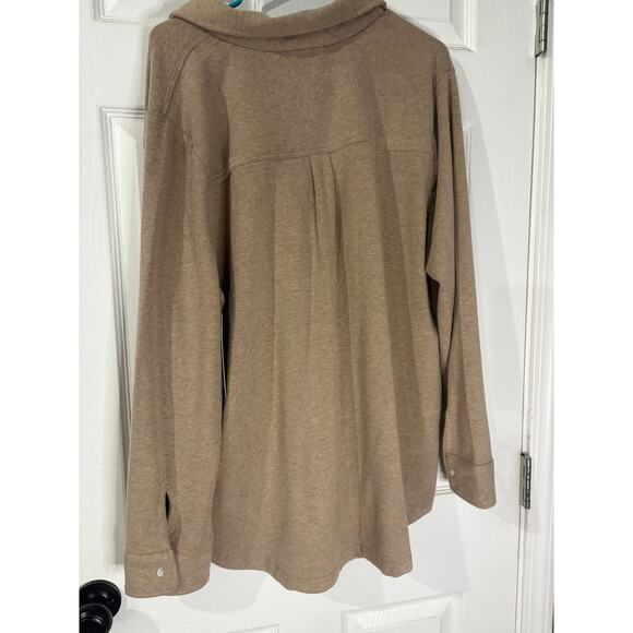 Thread & Supply Sandwashed Rylan Button-up Shirt Plus Size 2XL - Picture 3 of 3